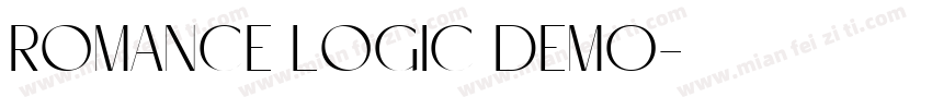 Romance Logic DEMO字体转换
